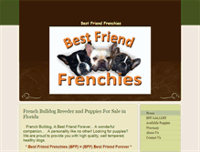 Tablet Screenshot of bestfriendfrenchies.com